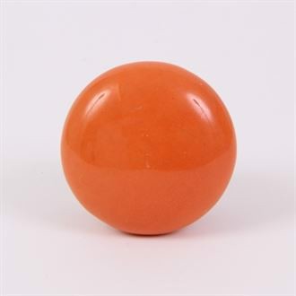 Orange flad knop - 10 stk.