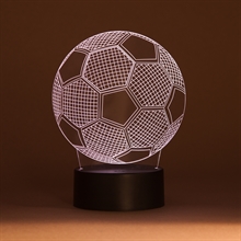 3D LED Acrylplade lampe Fodbold