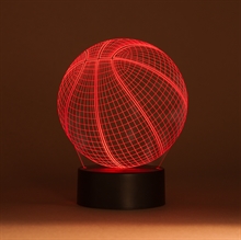 3D LED Acrylplade lampe Basketball