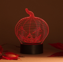 3D LED Acrylplade lampe Pumpkin