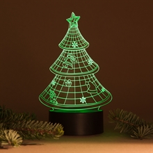 3D LED Acrylplade lampe Christmas Tree